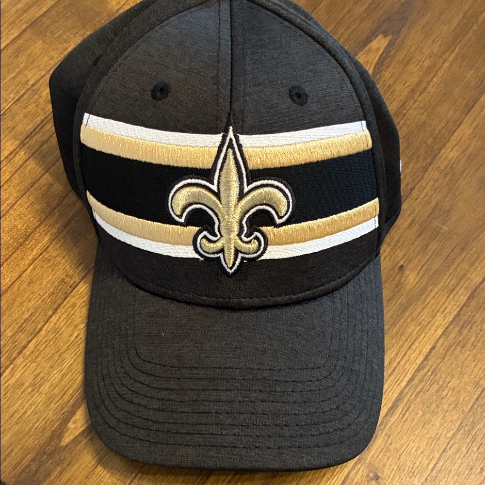 New Orleans Saints NFL Black and Gold Fleur-de-lis Cap men’s football team hat